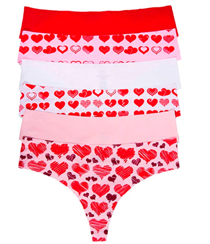 3 pack heart panties women underwear