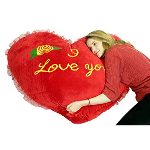 Giant Valentine's Red Heart Shaped pillow