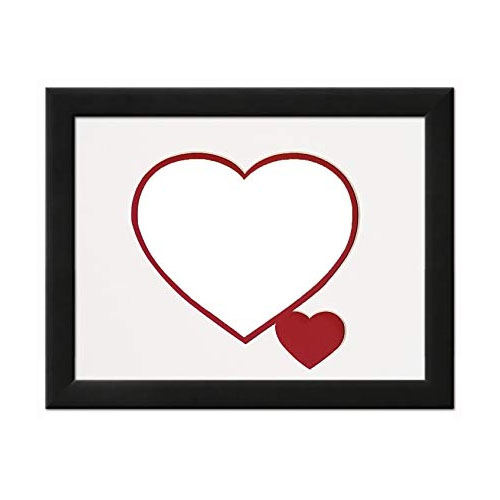 Love red heart frame