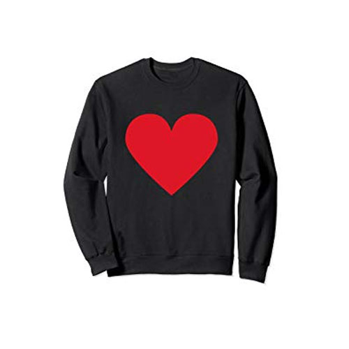 red heart symbol sweater