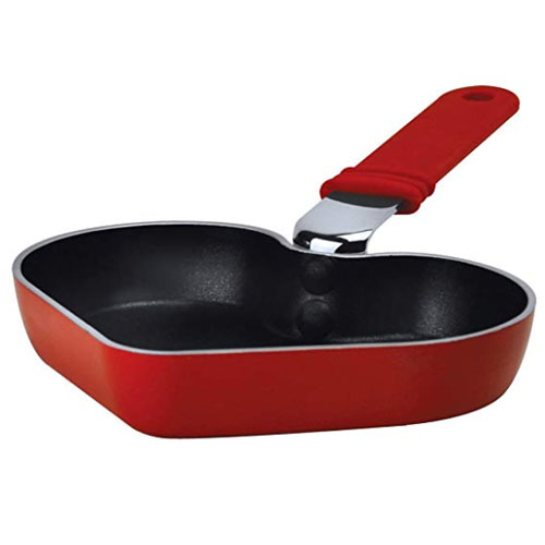 mini red red heart shaped pan 6 inches