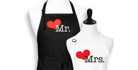 Apron with hearts