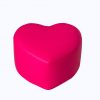 Pink heart shaped ottoman